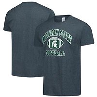 Men's Heather Charcoal Michigan State Spartans Logo T-Shirt