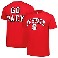 Men's Red NC State Wolfpack Basic Stacked Mascot T-Shirt