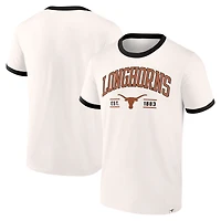 Men's Fanatics  White Texas Longhorns Vintage Winner Ringer T-Shirt