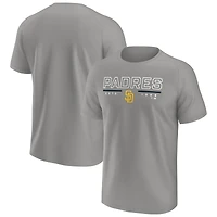 Men's Fanatics  Gray San Diego Padres Raglan T-Shirt