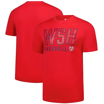 Men's Fanatics  Red Washington Nationals T-Shirt