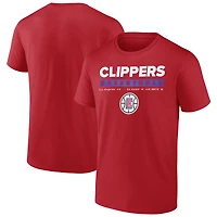 Men's Fanatics  Red LA Clippers Location Just Net T-Shirt