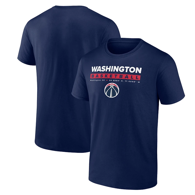 Men's Fanatics Navy Washington Wizards Location Just Net T-Shirt