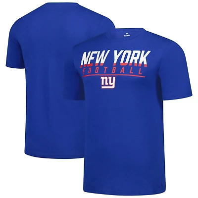 Men's Fanatics  Royal New York Giants Blocked T-Shirt