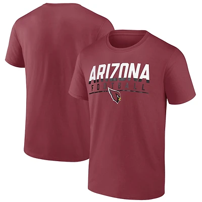 Men's Fanatics  Cardinal Arizona Cardinals Blocked T-Shirt