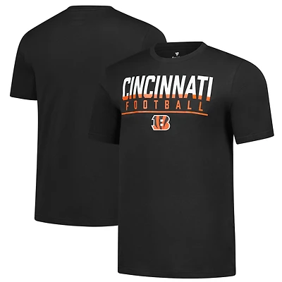 Men's Fanatics  Black Cincinnati Bengals Blocked T-Shirt