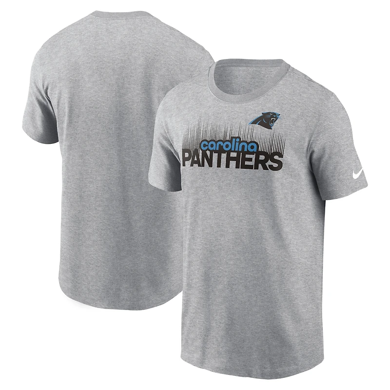 Men's Nike Heather Gray Carolina Panthers Local Essential T-Shirt