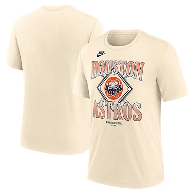 Men's Nike  Natural Houston Astros Tri-Blend T-Shirt