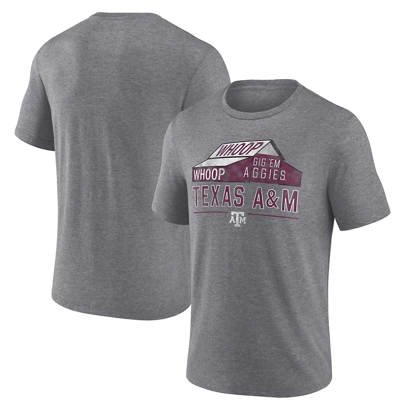 Men's Fanatics Heather Gray Texas A&M Aggies Favorite Play Tri-Blend T-Shirt