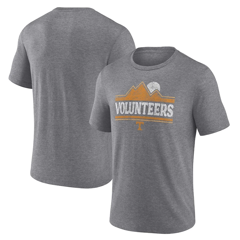 Men's Fanatics Heather Gray Tennessee Volunteers Favorite Play Tri-Blend T-Shirt