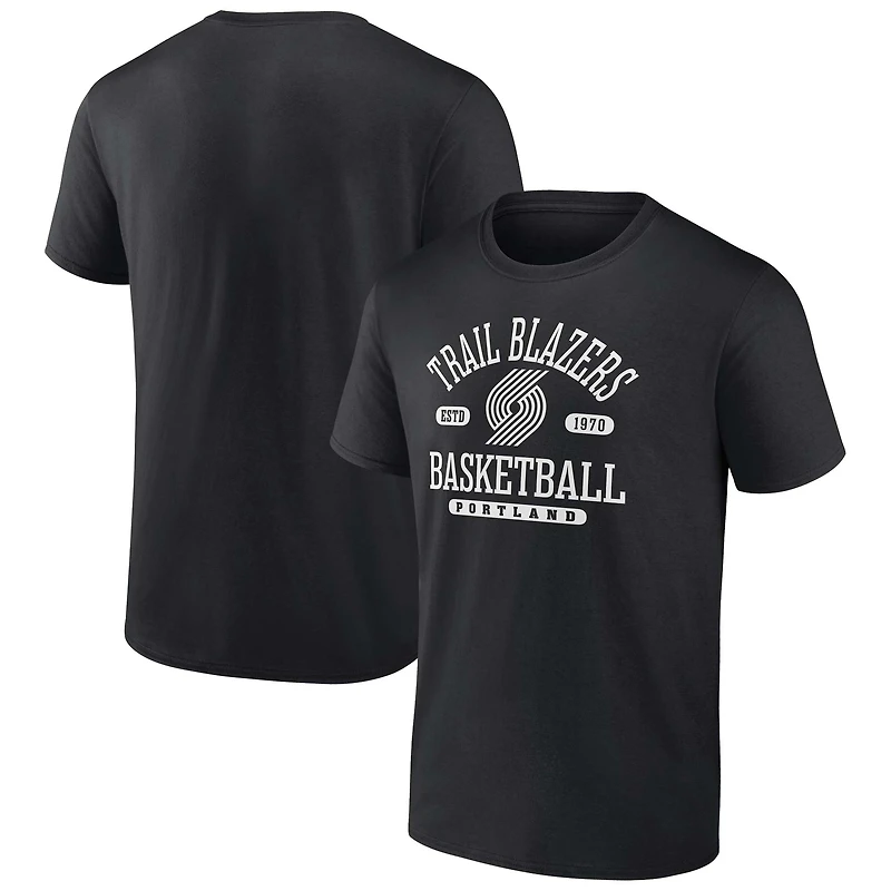 Men's Fanatics  Black Portland Trail Blazers Calling Plays T-Shirt