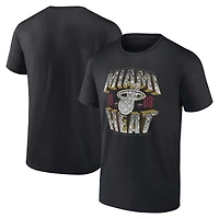 Men's Fanatics Black Miami Heat Quick Strides T-Shirt