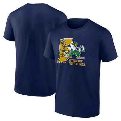Men's Fanatics Navy Notre Dame Fighting Irish State Lock In T-Shirt
