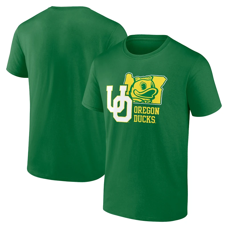 Men's Fanatics Green Oregon Ducks State Lock In T-Shirt
