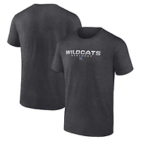 Men's Fanatics Heather Charcoal Kentucky Wildcats Iconic Battle Scars T-Shirt