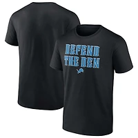 Men's Fanatics  Black Detroit Lions Defend the Den T-Shirt