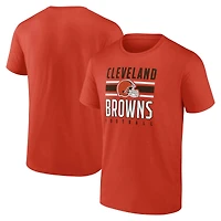 Men's Fanatics  Orange Cleveland Browns Power Stripe T-Shirt