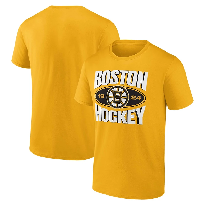 Men's Fanatics Gold Boston Bruins Team Pride T-Shirt