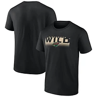 Men's Fanatics  Black Minnesota Wild Iconic T-Shirt