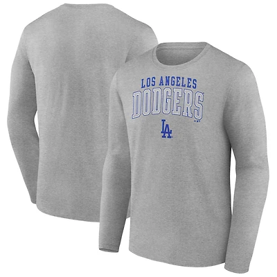 Men's Fanatics No Color Los Angeles Dodgers Iconic Tricode Long Sleeve T-Shirt