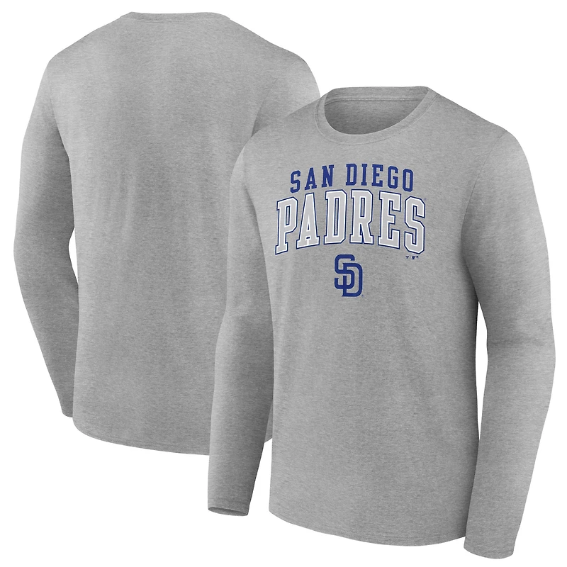 Men's Fanatics No Color San Diego Padres Iconic Tricode Long Sleeve T-Shirt
