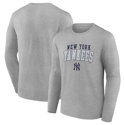Men's Fanatics No Color New York Yankees Iconic Tricode Long Sleeve T-Shirt