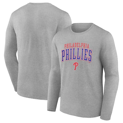 Men's Fanatics  No Color Philadelphia Phillies Iconic Tricode Long Sleeve T-Shirt