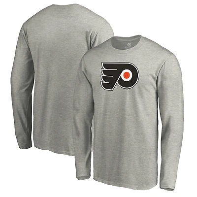 Men's Fanatics  Gray Philadelphia Flyers Core Logo T-Shirt