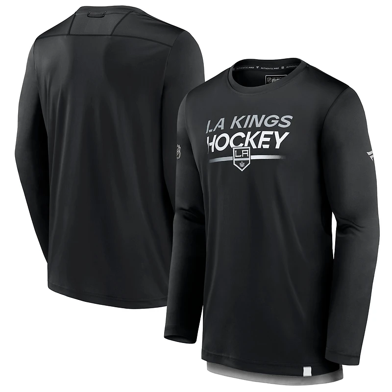 Men's Fanatics Black Los Angeles Kings Authentic Pro Tech Long Sleeve T-Shirt