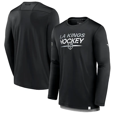 Men's Fanatics Black Los Angeles Kings Authentic Pro Tech Long Sleeve T-Shirt