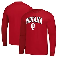 Men's Crimson Indiana Hoosiers Logo Long Sleeve T-Shirt