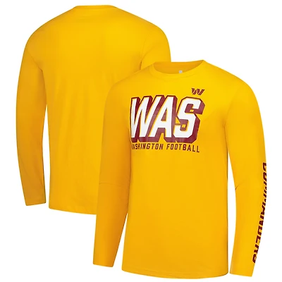 Men's Fanatics  Gold Washington Commanders Long Sleeve T-Shirt