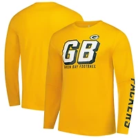 Men's Fanatics  Gold Green Bay Packers Long Sleeve T-Shirt