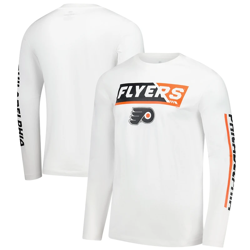 Men's Fanatics White Philadelphia Flyers Long Sleeve T-Shirt