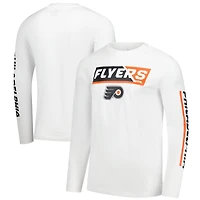 Men's Fanatics  White Philadelphia Flyers Long Sleeve T-Shirt