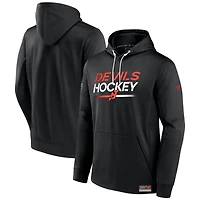 Men's Fanatics  Black New Jersey Devils Authentic Pro Alternate Logo Fleece Pullover Hoodie