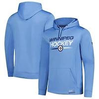 Men's Fanatics  Light Blue Winnipeg Jets Fleece Pullover Hoodie
