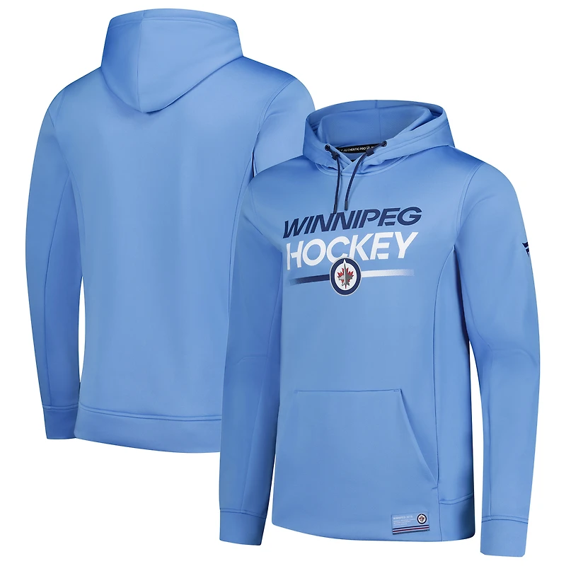 Men's Fanatics Light Blue Winnipeg Jets Fleece Pullover Hoodie