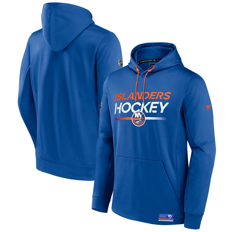 Men's Fanatics Royal New York Islanders Authentic Pro Fleece Pullover Hoodie