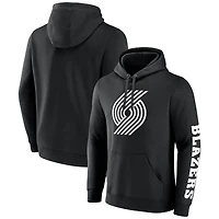 Men's Fanatics  Black Portland Trail Blazers Put Me In Coach Fleece Pullover Hoodie