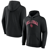 Men's Fanatics  Black Oklahoma Sooners Arched Logo Fleece Pullover Hoodie