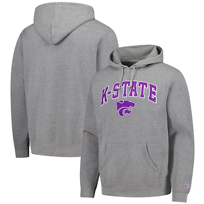 Men's  Gray Kansas State Wildcats Foundation Fleece Pullover Hoodie