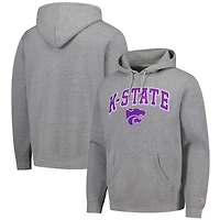 Men's  Gray Kansas State Wildcats Foundation Fleece Pullover Hoodie