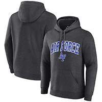 Men's Heather Charcoal Air Force Falcons Fleece Pullover Hoodie