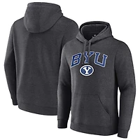 Men's Heather Charcoal BYU Cougars Fleece Pullover Hoodie