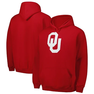 Men's Fanatics  Crimson Oklahoma Sooners Premium Fleece Pullover Hoodie