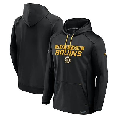 Men's Fanatics Black Boston Bruins Pro Rink Fleece Pullover Hoodie