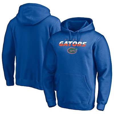 Men's Fanatics  Royal Florida Gators Block Party Elevate Play Fleece Pullover Hoodie