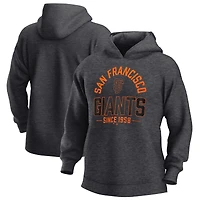 Men's Fanatics  Heather Charcoal San Francisco Giants Fleece Pullover Hoodie