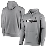 Men's Majestic Gray/Gray Chicago White Sox MLB Authentic Players Pullover Hoodie